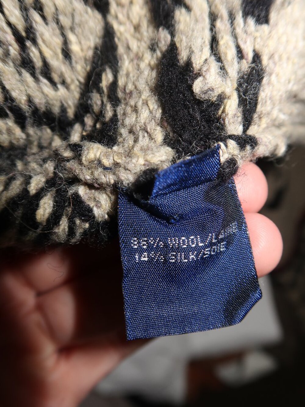 Vintage Ralph Lauren Reindeer Wool and Silk Sweater - Picture 5 of 6
